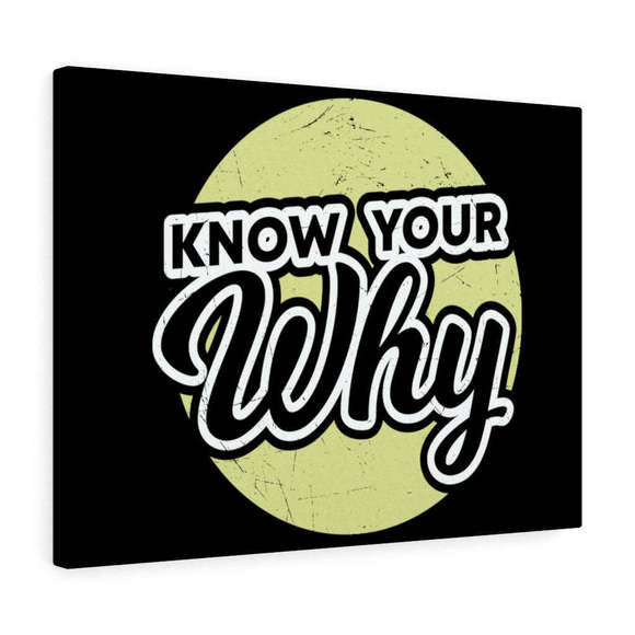 Inspirational Wall Art Know Your Why Wall Art Motivation Wall Decor for Home Off